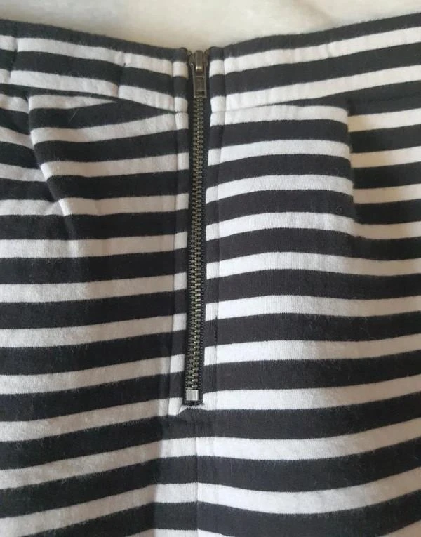 Jupe Bizzbee rayada negra y blanca 34 - XS – photo 7
